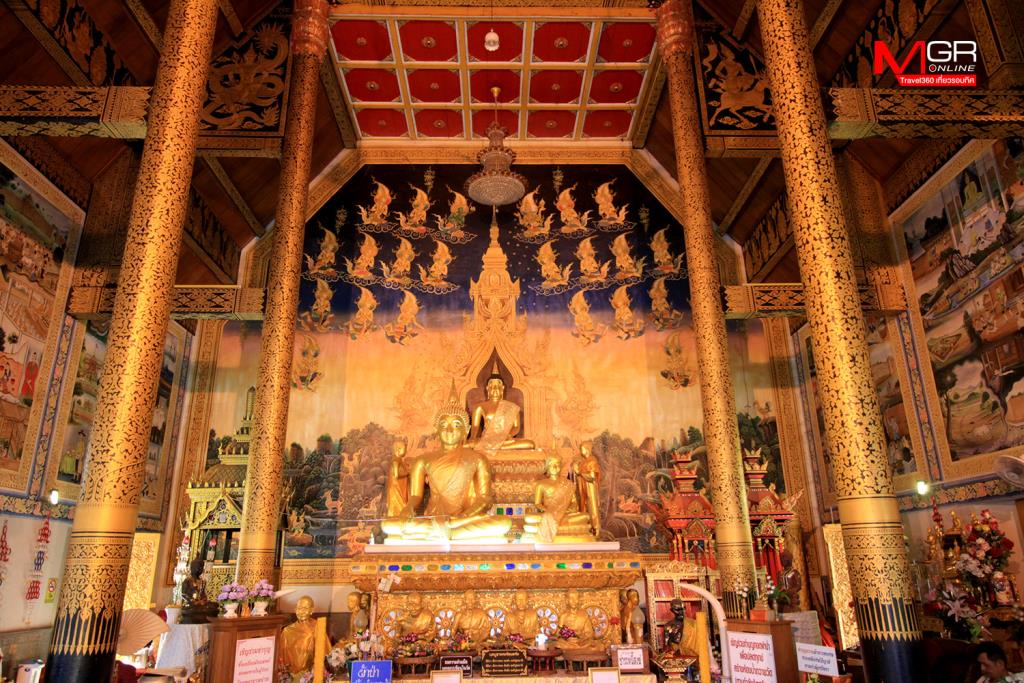พระประธานในโบสถ์ และจิตรกรรมด้านใน