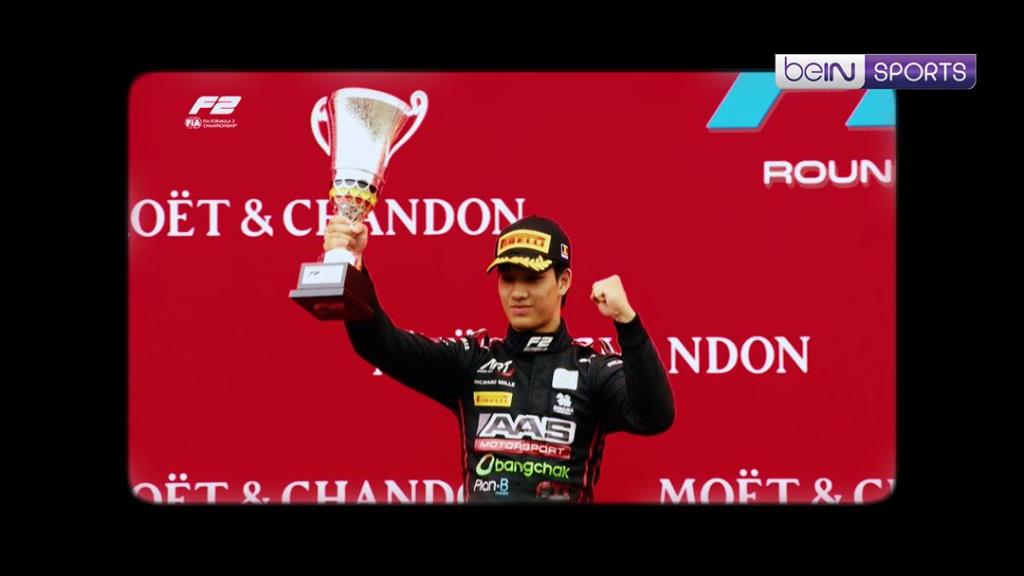 เติ้นขึ้นโพเดียม F2 ครั้งแรกที่สนาม Circuit de Spa-Francorchamps ประเทศเบลเยียม ปี 2026