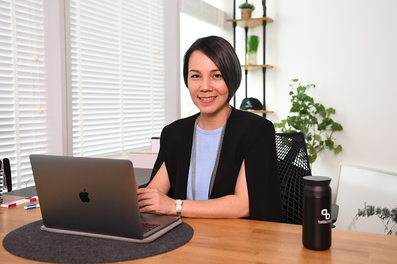 สุวิตา จรัญวงศ์ หรือ “ปู”  ผู้ร่วมก่อตั้งและซีอีโอ Tellscore 