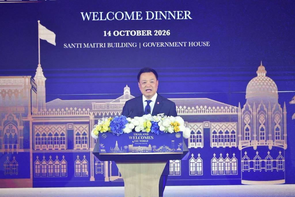 นายอนุทิน ชาญวีรกูล นายกรัฐมนตรี กล่าวในงาน (ภาพ : เพจ ไทยคู่ฟ้า)