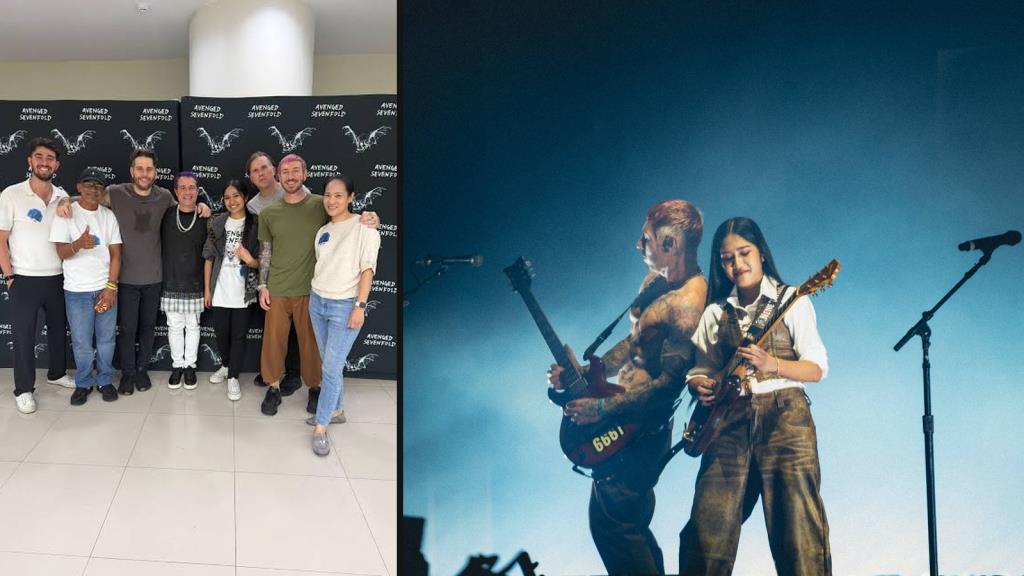 “เนเน่ รอยัล” นักร้องและมือกีตาร์สาวไทย ขึ้นเวทีเปิดคอนเสิร์ตให้วงร็อกในดวงใจ Avenged Sevenfold ที่สิงคโปร์ พร้อมร่วมบรรเลงกีตาร์กับวง เติมเต็มความฝันบนเวทีระดับโลก