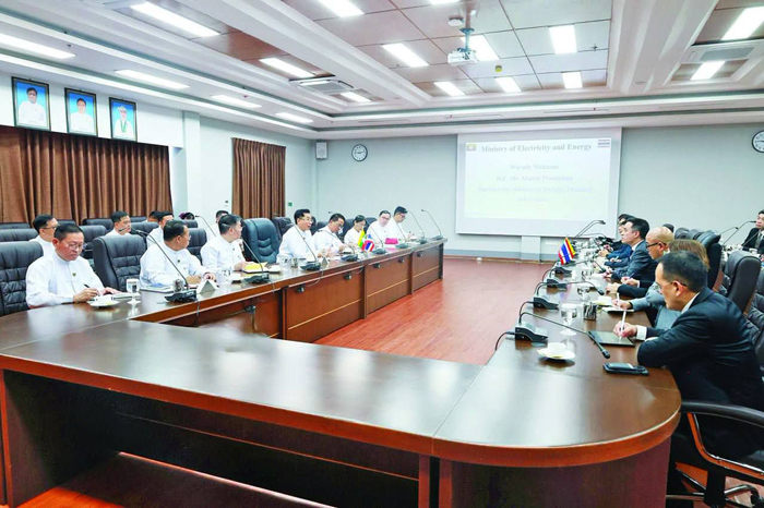 การประชุมร่วมระหว่างนายเอกนัฏ  พร้อมพันธุ์ รัฐมนตรีกระทรวงพลังงานของไทย กับ อู โก่โก่ลวิน รัฐมนตรีกระทรวงไฟฟ้าและพลังงานของเมียนมา เมื่อวานนี้ (19 ต.ค.69)
