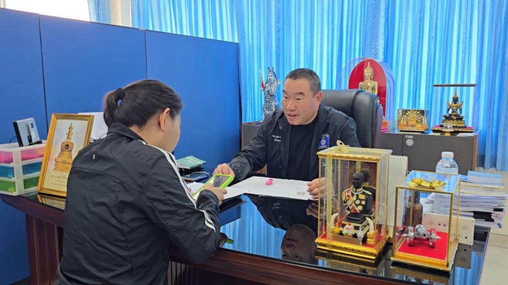 พ.ต.อ.ณัฏฐ์เดชา ฐานิสภัทราพงศ์ ผกก.สภ.ไทรน้อย