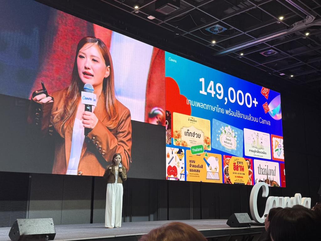 คนไทยร่วมกันสร้างสรรค์ผลงานบน Canva มากกว่า 1 ล้านชิ้นต่อวัน รวมแล้วมีการพัฒนาคลังเทมเพลตภาษาไทยเพื่อตอบโจทย์ผู้ใช้งานและธุรกิจท้องถิ่นเกิน 149,000 เทมเพลต