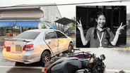 (คลิป)สุดสลด! นร.สาวน้อยวัย 15 เหยื่อมอเตอร์ไซค์ชนเก๋งขาวยูเทิร์นตัดเส้นทึบ ทล.118 หน้าตลาดสด เสียชีวิตแล้ว