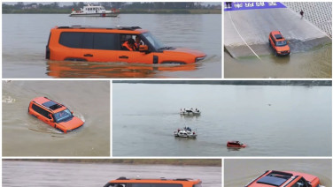 โชว์เทพ Chery Jetour G700 แล่นข้ามแม่น้ำแยงซี “นิ่งเหมือนเรือ”