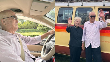 เกษียณสำราญ! คุณตาวัย 90 ขับรถตู้พาภรรยาวัย 86 เที่ยวทั่วจีนมากว่า 20 ปี