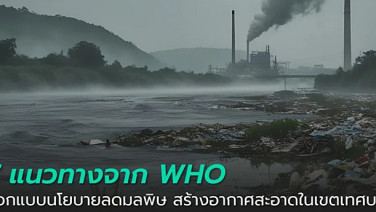 WHO ออกแบบ 7 แนวนโยบายลดมลพิษ PM 2.5 “สร้างอากาศสะอาดในเขตเทศบาล”
