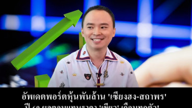 อัพเดตพอร์ตหุ้นพันล้าน 'เซียงฮง-สถาพร' ปี 69 ผลตอบแทนราคา 'เขียว' เกือบทุกตัว!