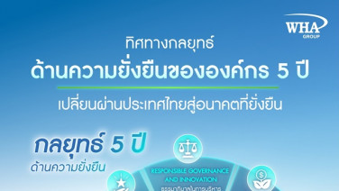 WHA รุก 5 กลยุทธ์หลัก มุ่งยืนหนึ่ง "ความหลากหลายทางชีวภาพ" อย่างเป็นรูปธรรม