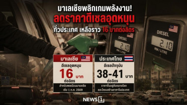 มาเลเซียพลิกเกมพลังงาน! ลดดีเซลเหลือ 16 บาท ใช้ MyKad คุมสิทธิ์อุดหนุน