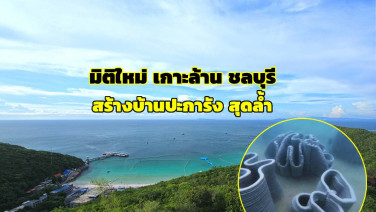 มิติใหม่ “เกาะล้าน” สร้างบ้านปะการังสุดล้ำ ปักหมุดเป็นจุดดำน้ำแห่งใหม่เพื่อการท่องเที่ยวยั่งยืน