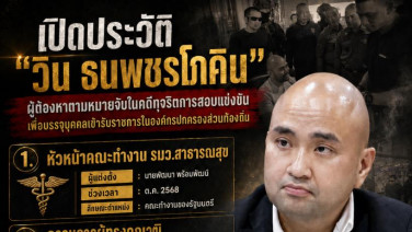 เปิดประวัติ "วิน ธนพชรโภคิน" ผู้ต้องหาตามหมายจับในคดีทุจริตการสอบแข่งขันเพื่อบรรจุบุคคลเข้ารับราชการในองค์กรปกครองส่วนท้องถิ่น