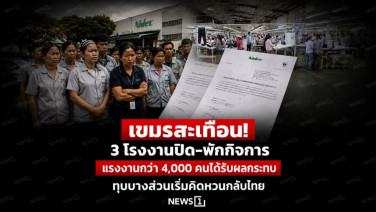 เขมรสะเทือน! 3 โรงงานปิด-พักกิจการ แรงงานกว่า 4,000 คนได้รับผลกระทบ ทุนบางส่วนเริ่มคิดหวนกลับไทย