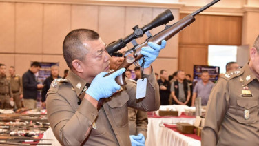 15 วันกวาดล้างปืนเถื่อน! ตร.จับ 7,261 คดี ยึด 7,872 กระบอก