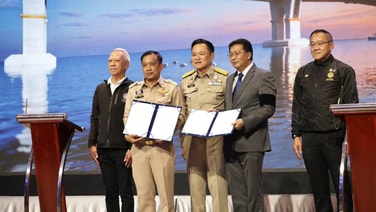 นายกรัฐมนตรีเป็นพยานลงนาม MOU สะพานข้ามทะเลสาบสงขลา-สะพานเชื่อมเกาะลันตา