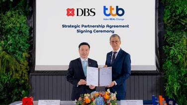 ทีทีบีดีลDBS รับโอนพอร์ตหุ้นสกุลเงินบาท ยกระดับการบริหารความมั่งคั่ง