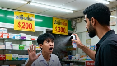 ผวา! เภสัชกรร้านยาป่าตองเตือนภัย อ้างถูกต่างชาติฉีดสเปรย์ใส่จนใจเต้นเร็ว-วูบ ต้องเรียกรถพยาบาลรับ