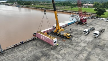 ท่าเรือเชียงแสน เปิดใช้ Mobile Crane พร้อมอัดโปรฯ 6 เดือน กทท.ยกระดับบริการหนุนขนส่งตู้สินค้าไทย–จีน