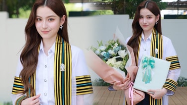 สวยเก่งครบเครื่องตัวจริง!! “พรีม” สุดดีใจ คว้าปริญญาตรีรั้วจุฬาฯ สำเร็จ