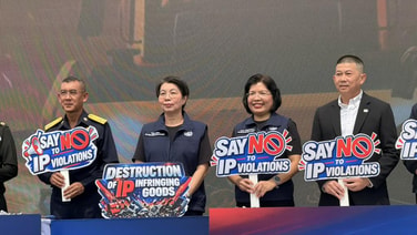 พณ.ทำลาย “สินค้าปลอม”  2 ล้านชิ้น มูลค่ากว่า 2,000 ล้านบาท มุ่งตัดวงจรสินค้าละเมิดสิทธิทรัพย์สินทางปัญญา