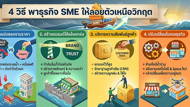 4 วิธี พาธุรกิจ SME ให้ลอยตัวเหนือวิกฤต / ดร.พิพัฒน์ ยอดพฤติการ