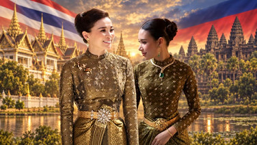 ถกสนั่น! ห้องเสื้อกัมพูชาเปิดตัวชุดคล้าย "ฉลองพระองค์ชุดไทยศิวาลัย" สมเด็จพระนางเจ้าสุทิดาฯ อ้างแรงบันดาลใจยุค 1890