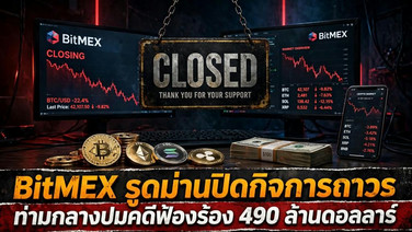 "BitMEX" รูดม่านปิดกิจการถาวร ท่ามกลางปมคดีฟ้องร้อง 490 ล้านดอลลาร์