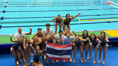 ประวัติศาสตร์! โปโลน้ำสาวไทยคว้าเหรียญทองแดงเอเชียนเกมส์ 2026
