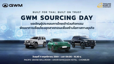 GWM เดินหน้าฐานผลิตไทย เพิ่มใช้ชิ้นส่วนในประเทศ ครอบคลุมทุกขุมพลัง