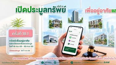 SAM จัดประมูลทรัพย์ NPA ทำเลศักยภาพทั่วประเทศ ทั้งเพื่ออยู่อาศัย - ต่อยอดธุรกิจ เริ่มต้นบ้านเดี่ยวย่านคลอง 8 เพียง 8.5 แสนบาท