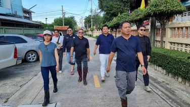 “นฤพนธ์” นำทีมลงพื้นที่บางกรวย สำรวจมวลน้ำชุมชนวัดลุ่ม เร่งติดตามสถานการณ์น้ำใกล้ชิด