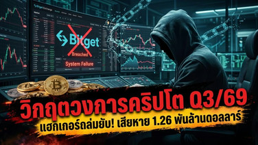 วิกฤตวงการคริปโต Q3/69 แฮกเกอร์ถล่มยับ! เสียหาย 1.26 พันล้านดอลลาร์