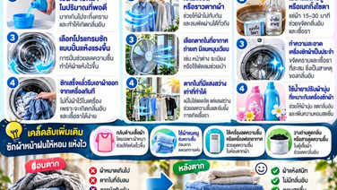 ช่วงหน้าฝน ซักผ้ายังไง “ไม่ให้อับ และแห้งเร็ว”