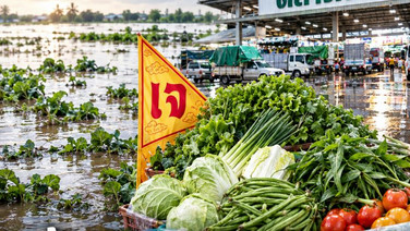 น้ำท่วม “ผักแพง”  จับตาเทศกาลเจ 2569 เช็กตลาดไทรับแรงกดดัน กระทบถึงปลายปี