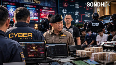 ตร.ไชเบอร์ทลายเว็บพนัน BULL789 เงินหมุนเวียน 200 ล้านต่อปี  รวบ 8 ผู้ต้องหา บัญชีม้า-ยึดทรัพย์