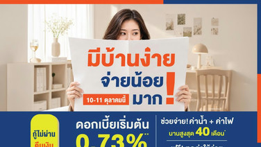 ลลิลฯ เร่งยอดปลายปี อัดโปร “มีบ้านง่าย จ่ายน้อยมาก!”ดอกเบี้ย 0.73%