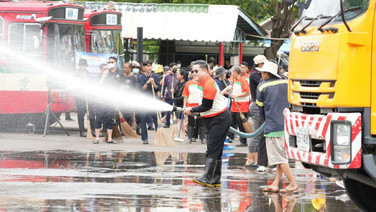 ขสมก. “Big Cleaning Day”ฟื้นฟู อู่สวนสยามพื้นที่กว่า 30 ไร่ หลังถูกน้ำท่วมขังสูง