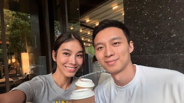 สยบข่าวเผ่นนอก! “ไอเดียร์” อวดภาพคู่สามี บอกแวะดื่มกาแฟก่อนลงพื้นที่