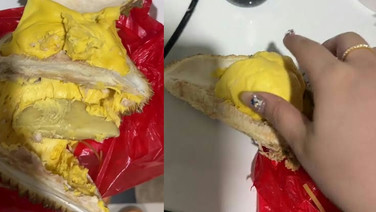 ทุเรียนแบบใด? สาวจีนซื้อทุเรียนข้างทาง คนขายยันสุกหวาน กลับบ้านปอกดูเจอเนื้อเหมือนดินน้ำมัน แถมข้างในมีมันฝรั่ง (มีคลิป)