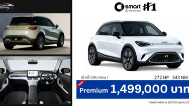 Smart #1 น้องเล็กแต่ตัวจริงไม่เล็ก เปิดราคา 1.449 ล้านบาท