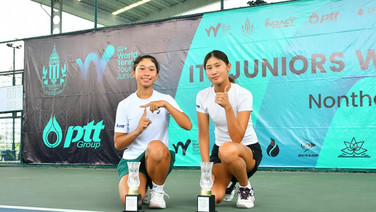 "ศรร์วิศา-โชติรินทร์" ผงาดคว้าแชมป์หญิงคู่ “ริว” ผนึกอินโดฯหยิบแชมป์ฝ่ายชายศึกเวิลด์เทนนิส
