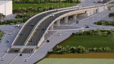เริ่มสร้างแล้ว!สะพานข้ามแยกแม่ข้าวต้ม จ. เชียงราย งบ 329 ล้านบาท แก้รถติด คาดเสร็จปี 72