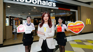 แมคโดนัลด์ จัดแคมเปญ ‘McHappy Day’ รายได้ส่วนหนึ่งส่งต่อครอบครัวผู้ป่วยเด็ก
