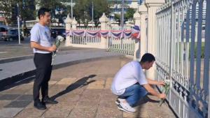 “ดร.เจษฎ์-ชัยวุฒิ” พาผู้สมัคร สส.สดุดีทหารกล้า โต้ “สม รังสี” ผู้รุกรานต้องชดใช้ค่าเสียหาย ไม่ใช่ไทย