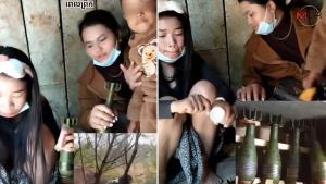 เปิดคลิปเต็ม! ทหารเขมรนำลูก-เมีย-น้องเมีย เข้าอยู่บังเกอร์ ช่วยติดตั้งชนวนกระสุนปืน ค.ส่งให้สามีที่กำลังรบ