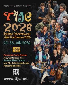 TIJC 2026 เปิดไลน์อัพศิลปินระดับพระกาฬสร้างปรากฏการณ์ "สวรรค์ของนักดนตรีแจ๊ส" ร่วมฉลอง 100 ปี John Coltrane ด้วยโปรเจกต์ Orchestra สุดอลังการ