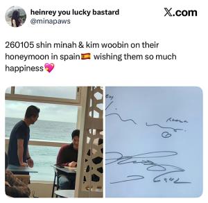 “ชินมินอา - คิมอูบิน” ควงคู่ออกฮันนีมูนสุดหวาน