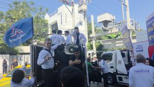 “พีระพันธุ์” ปล่อยคาราวานรถหาเสียงอีสาน ชูปุ๋ยกระสอบละ 500 ออก กม.น้ำมันราคาพิเศษช่วยรถรับจ้างทุกประเภท