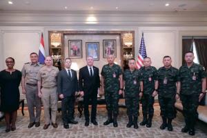 ทบ.ต้อนรับผู้ช่วย รมว.ต่างประเทศสหรัฐฯ กระชับความร่วมมือทหาร–ความมั่นคง ไทย–สหรัฐฯ